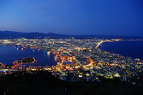 函館山から見た夜景 函館山から見た夜景の写真